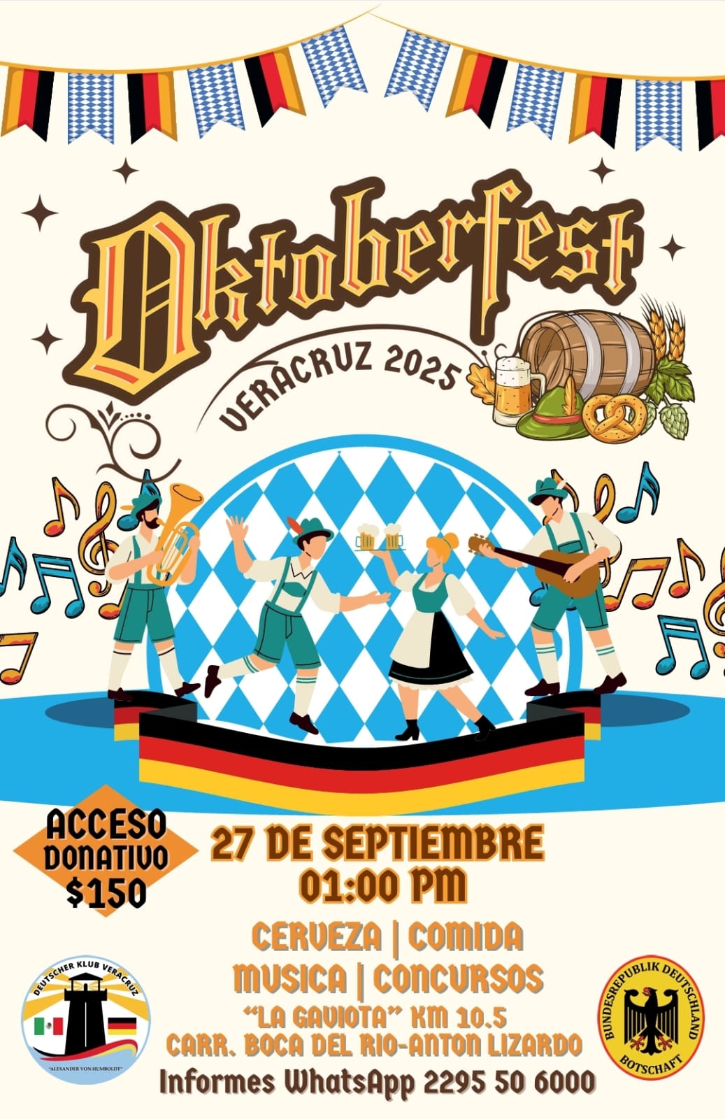 Beer Shark en el Oktoberfest Veracruz 2025